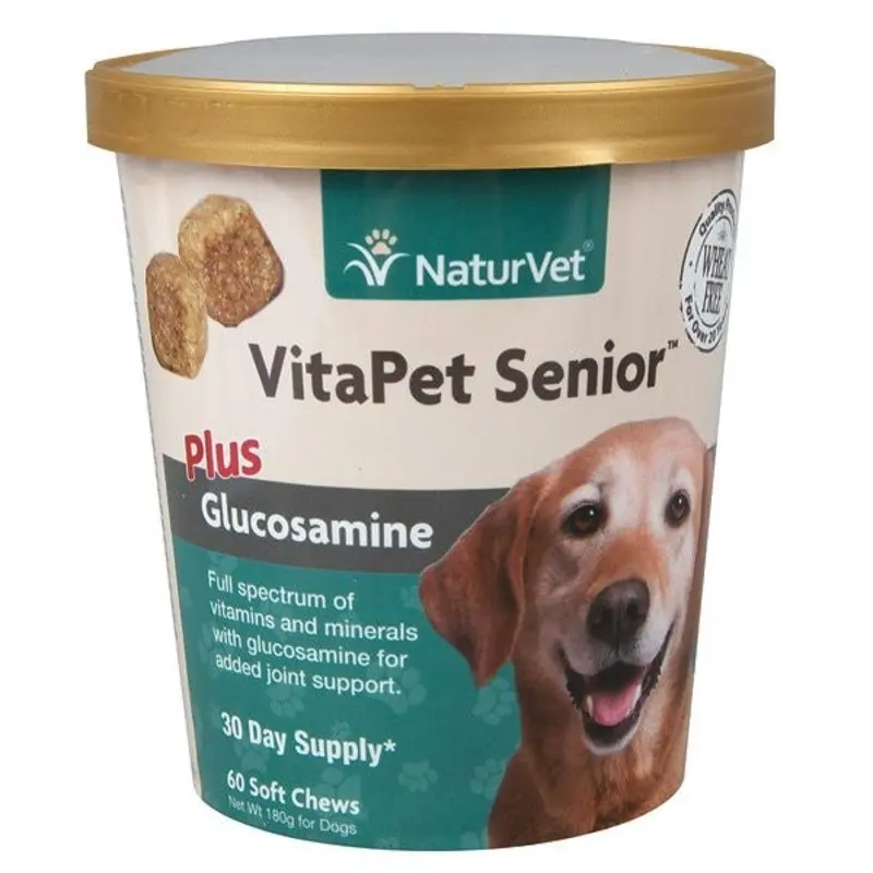 NaturVet Vita Pet Senior Plus Glucosamine - 60 ct