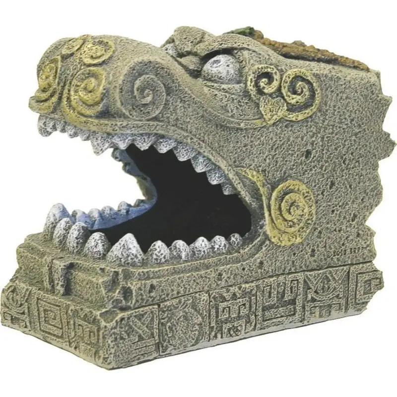 Blue Ribbon Serpent Head Tomb Ornament