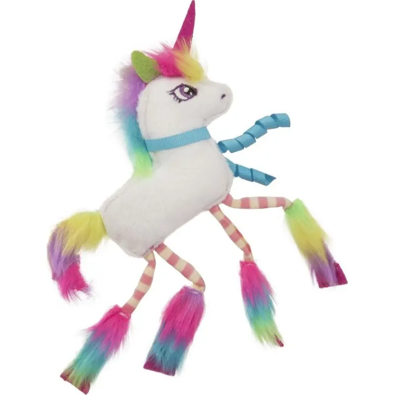 Smartykat Dazzle Unicorn Plush Crinkle Catnip Toy