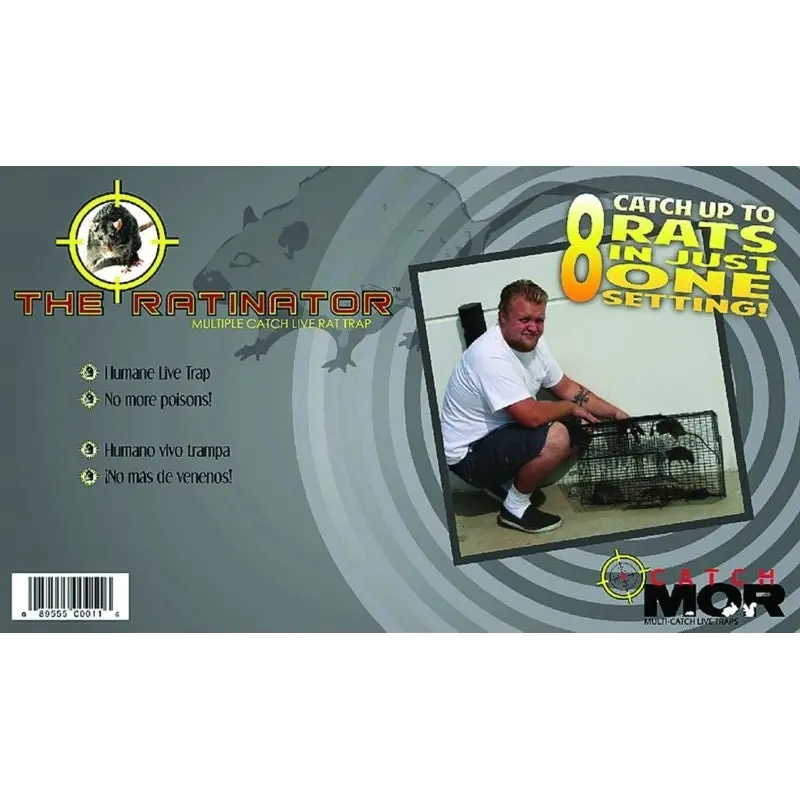 The Ratinator Multiple Catch Live Rat Trap Black