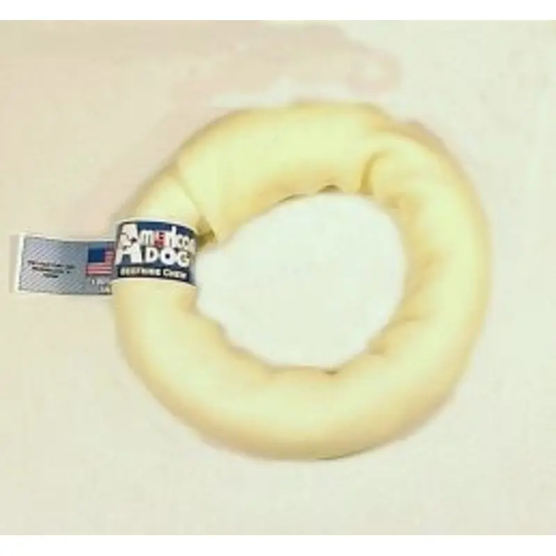 American Dog Donut Treat For Dogs 7Inx1.5Inx7In Wh
