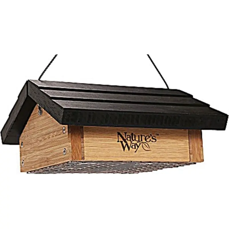 Natures Way Upside-Down Suet Feeder 2 Cake Bamboo