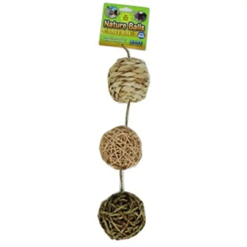 Ware Nature Balls With Bells For Small Animal 3pk