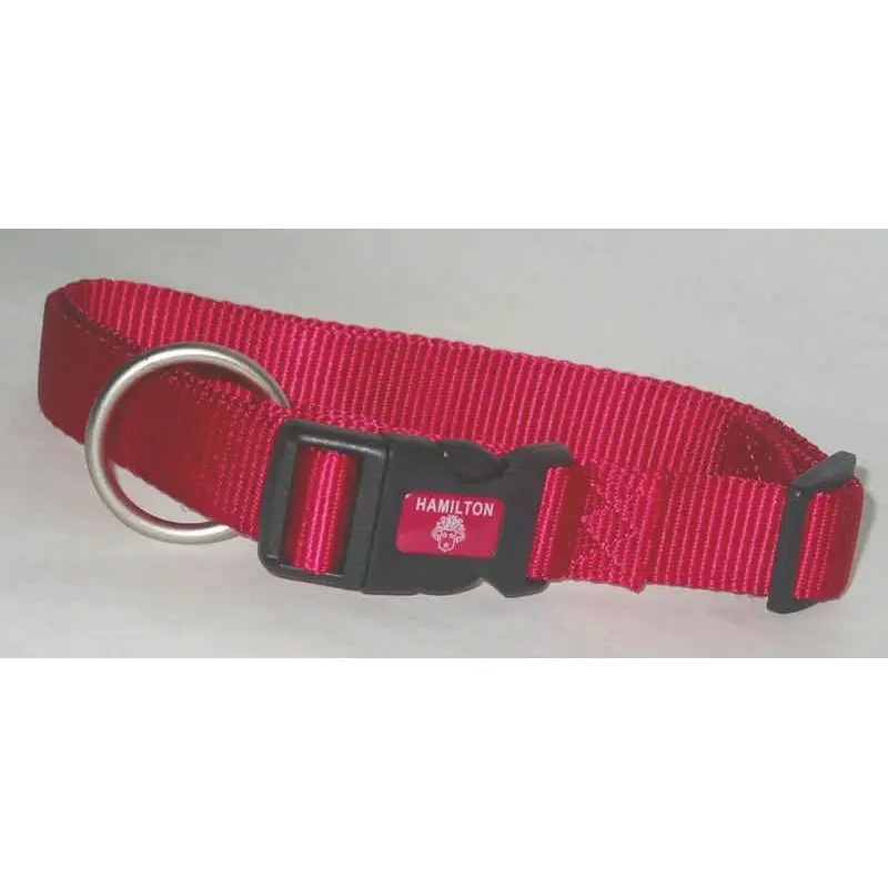 Adjustable Dog Collar 3/8x7-12 In Pink