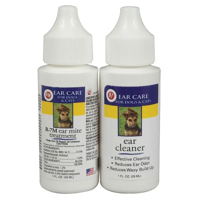 R-7 Ear Mite Treatment Kit for Dogs and Cats