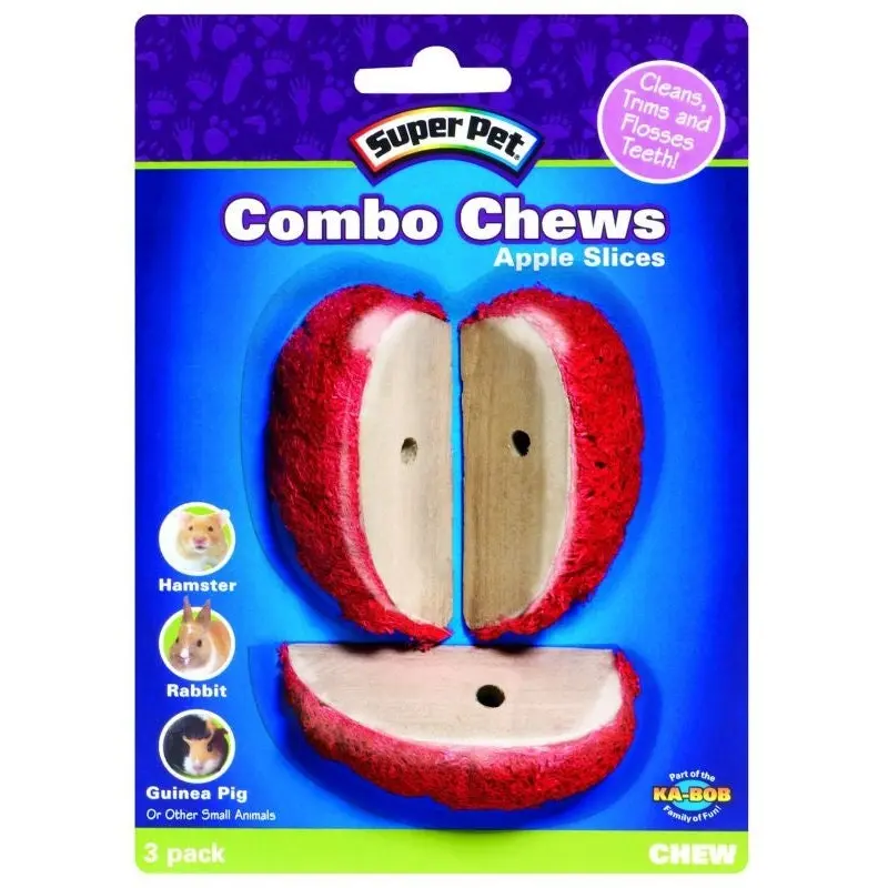 Super Pet Combo Chew Apple Slice 3 Pack Apple