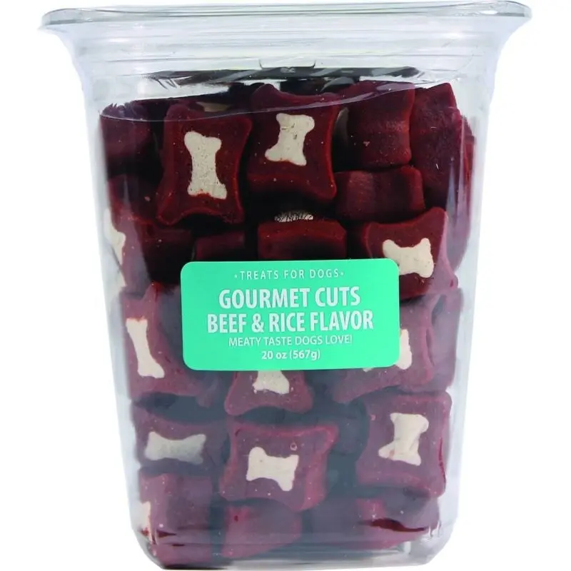 Triumph Gourmet Cuts Dog Treats-Beef Rice 20oz
