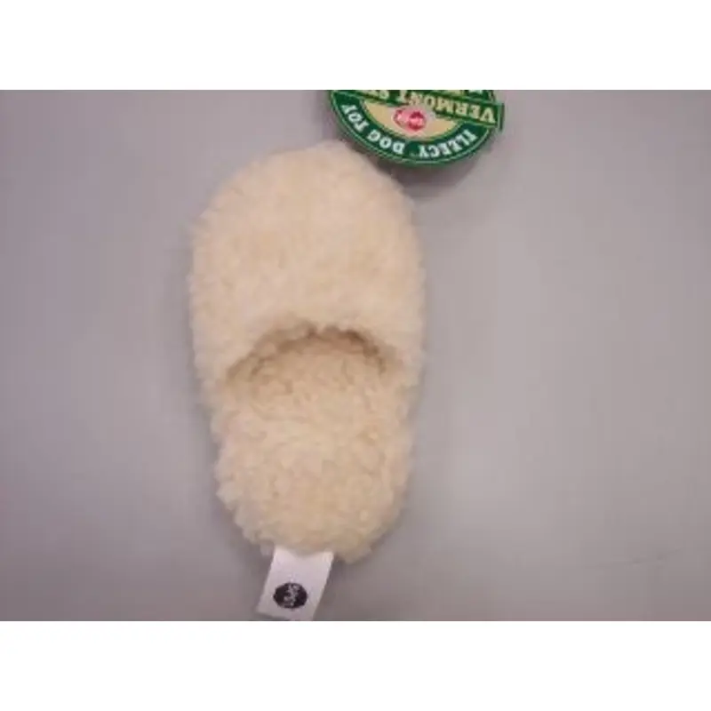 Vermont Fleece Slipper 8 x 4 x 2 white