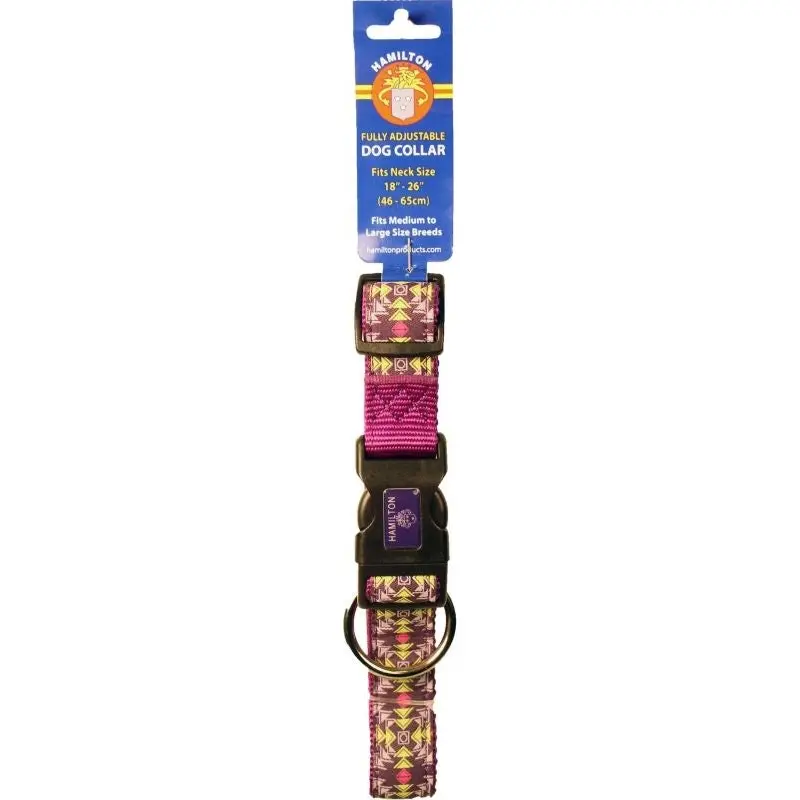 Ribbon Overlay Adjustable Dog Collar 5/8x12-18 Ppl