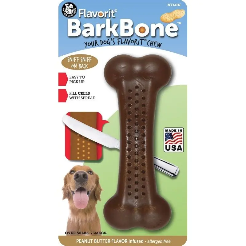 Barkbone Flavored Nylon Bone LG Peanut Butter