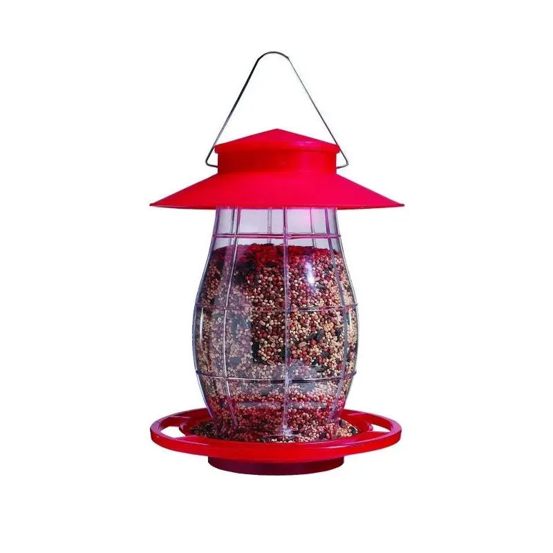 Heritage Farm Lantern Feeder Red