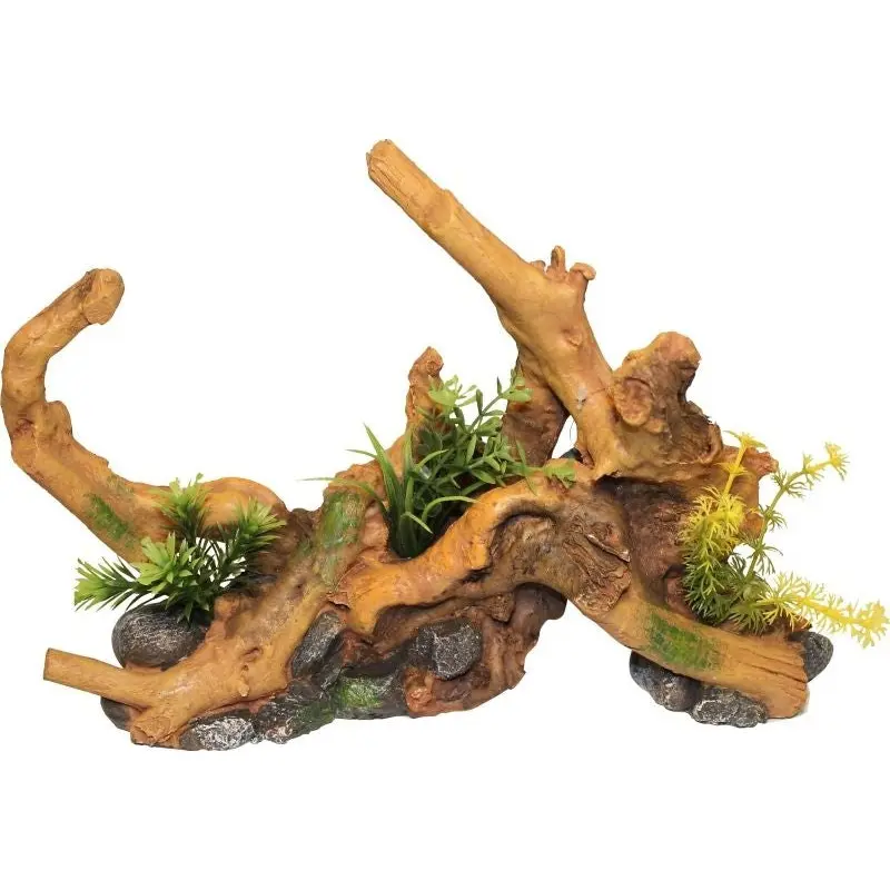 Driftwood Centerpiece With Plants Large Natural