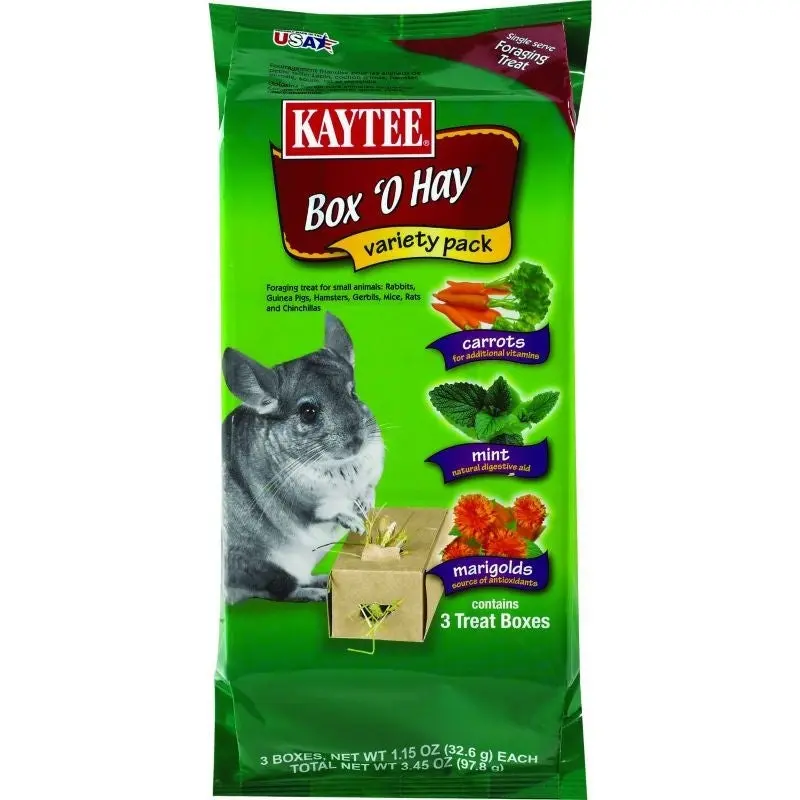 Kaytee Box O Hay Value Pack 3.45 oz. Carrot
