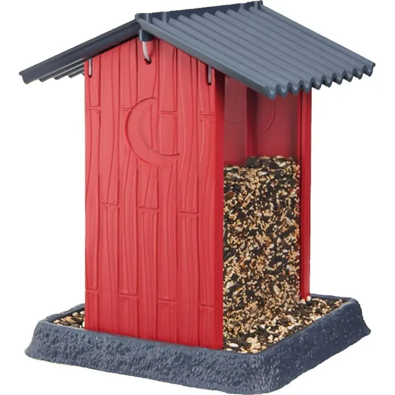 Shed Birdfeeder 8x8x11 Red
