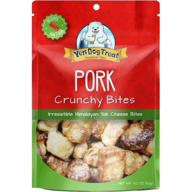 Yeti Pet Products Yak Dog Crunchy Bites 4 Oz Pork