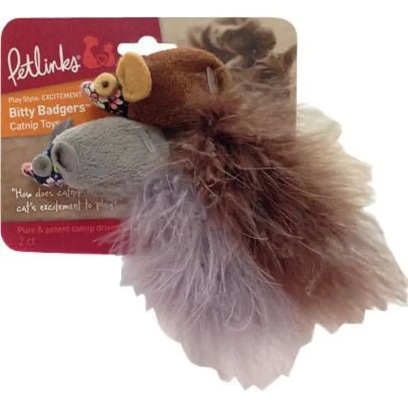 Bitty Badgers Catnip Cat Toy 2Pack