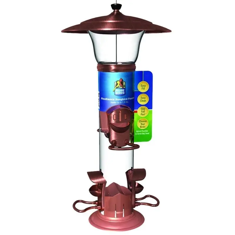 Classic Radiance Mtl Tube Mixed Seed/Snflwr Feeder