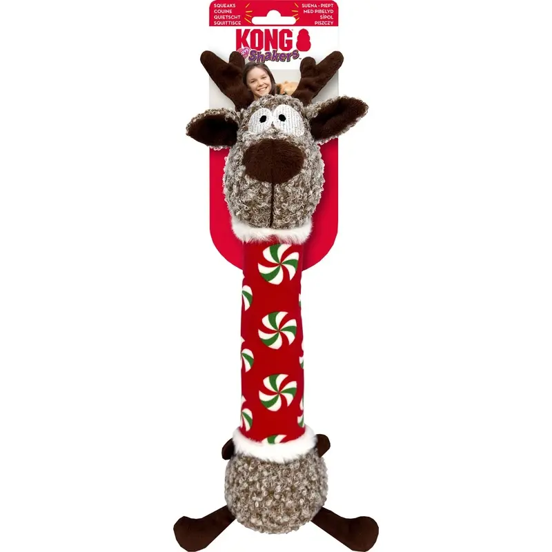 KONG Holiday Shakers Luvs Reindeer