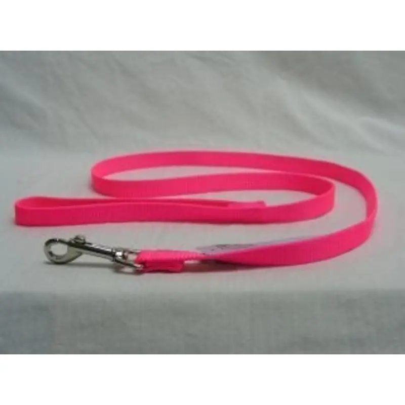 Lead Sngl Thck Nyln With swvl Snp 5/8 X6 Hot Pink