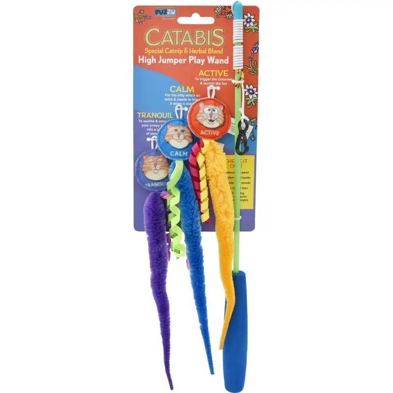 Multipet Catabis High Jumper Wand Cat Toys