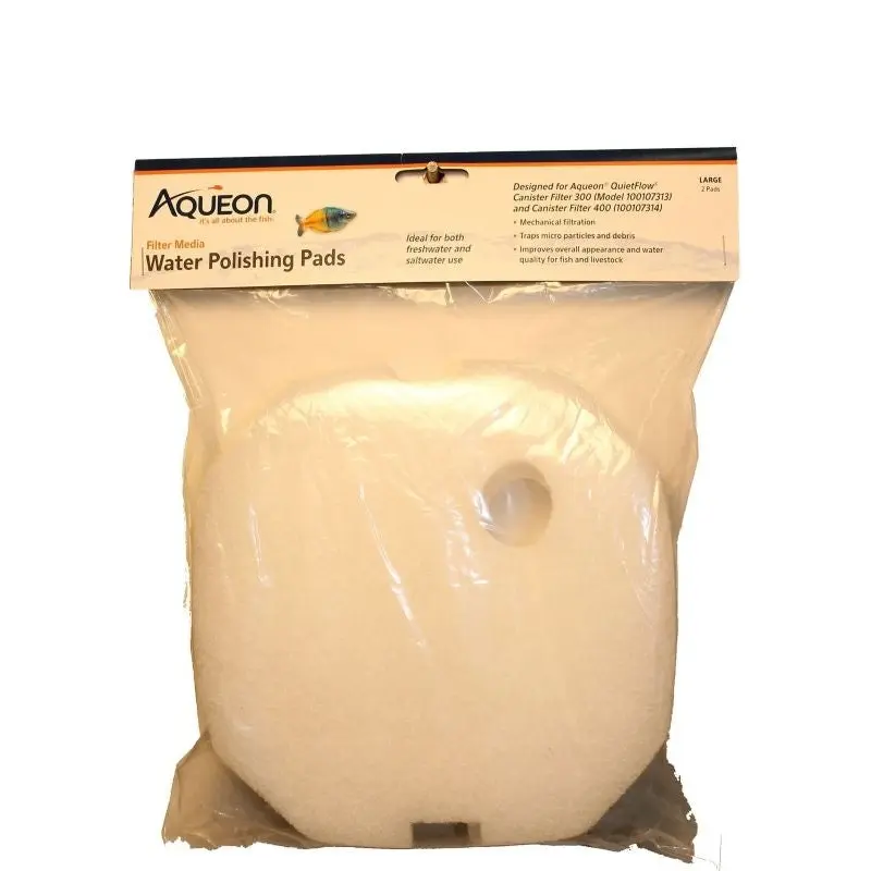 Quietflow Water Polishing Pad Small 2Pk White