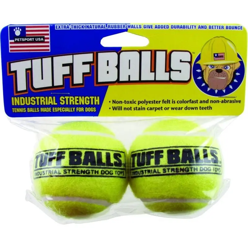Petsport Usa Tuff Balls 2.5/2 Pack Yellow