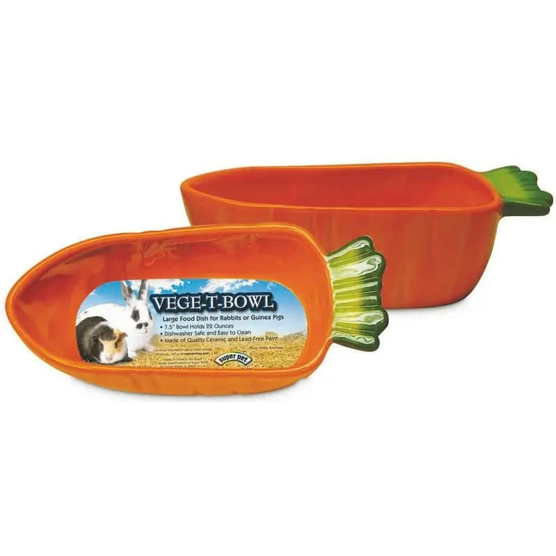 Small Animal Bowl Vege-T Carrot Orange
