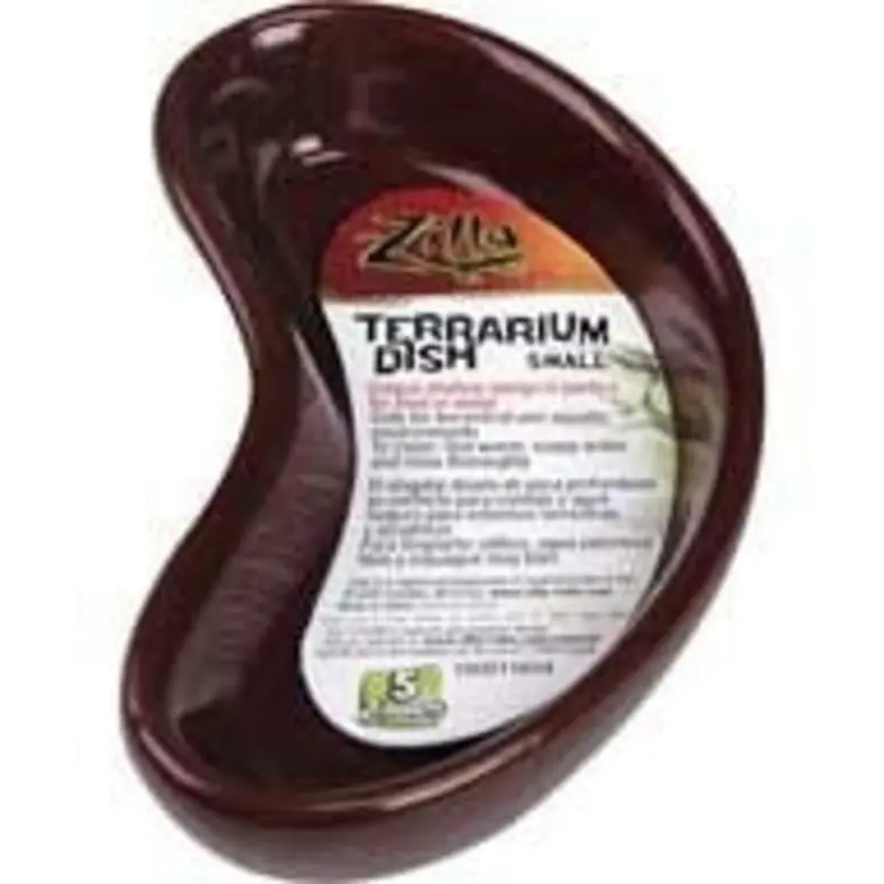 Terrarium Dish For Reptiles 4in L X 2.5W X 0.75H