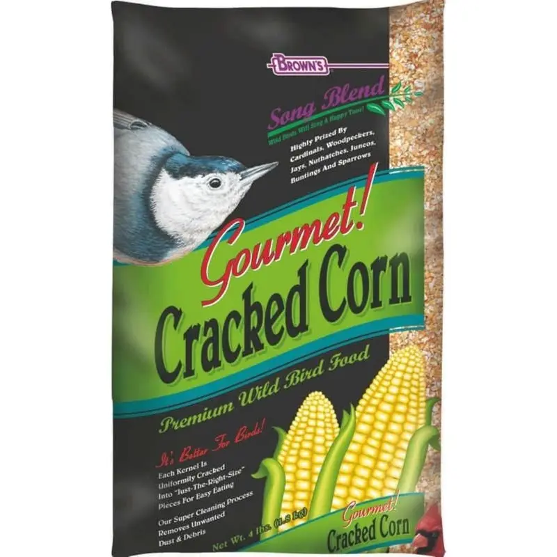 Song Blend Cracked Corn Wild Bird Food 4Lbs