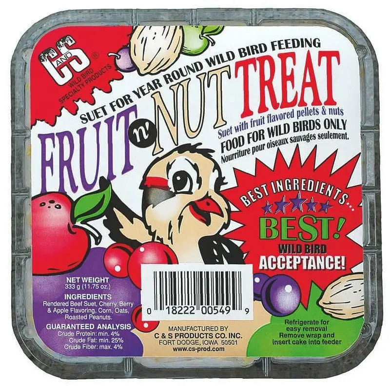 Fruit And Nut Suet Treat 11.75oz