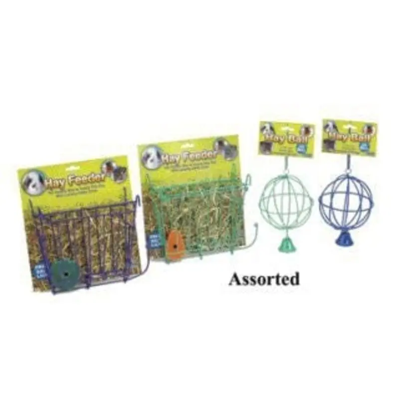 Hay Ball With Bell 4 diameter 8.5 long Assorted