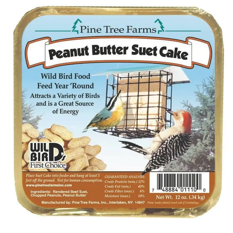 Peanut Butter Suet Cake 12oz Peanut Butter