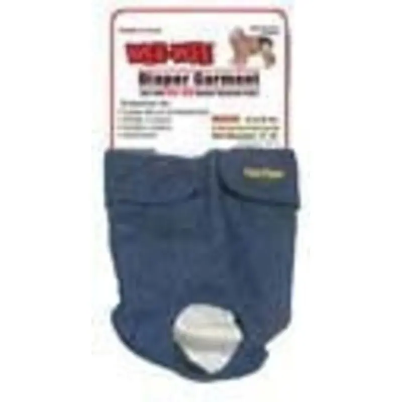 Weewee Diaper Garment For Dogs 11 x .5 x 16 Blue
