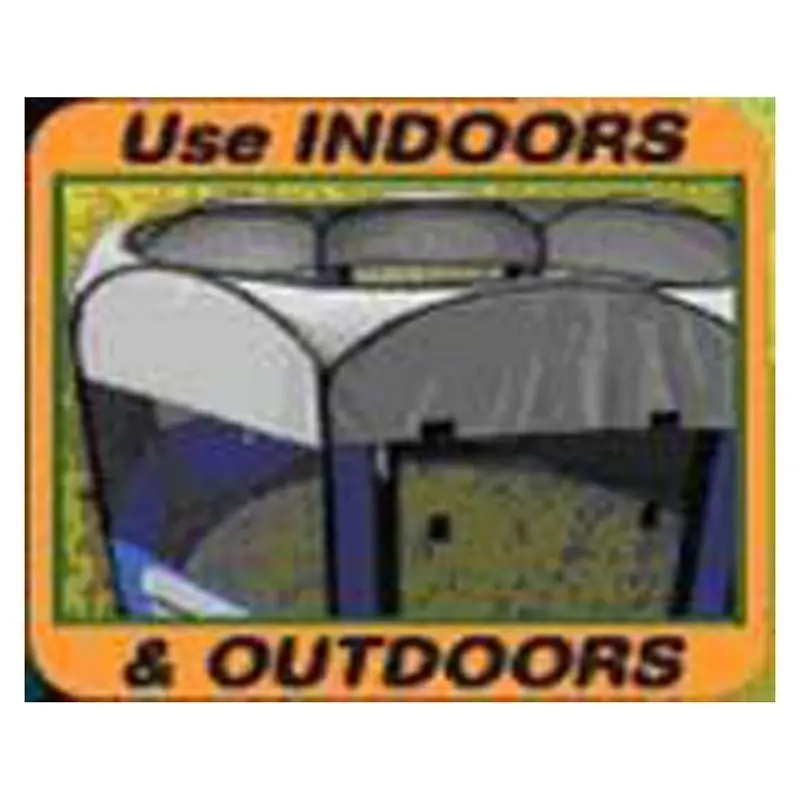 Deluxe Pop Up Pet Playpen LG Blue