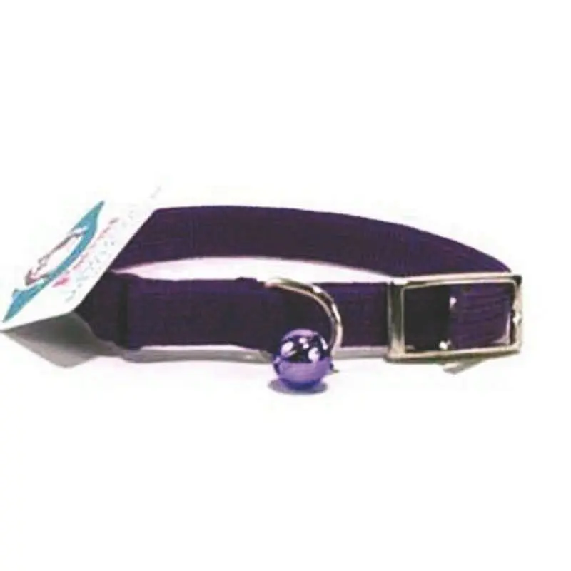 Braided Safety Cat Collar 10Inx3/8In Purple