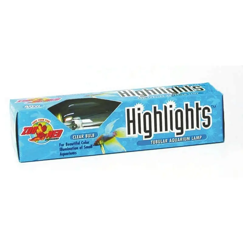 Tubular Aquarium Lamp 17.5 x 8.75 x 6 Clear