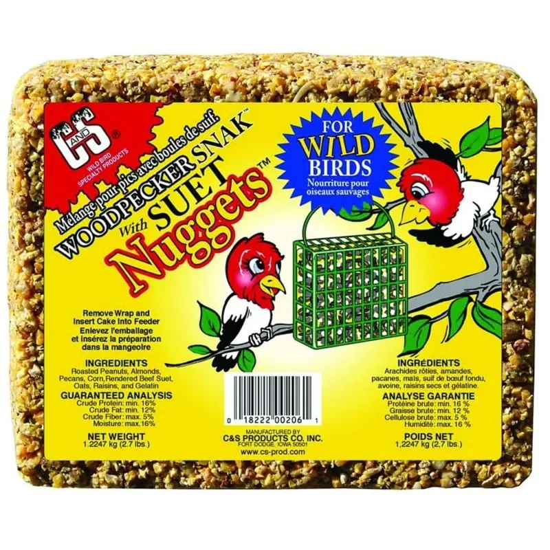 Cands Woodpecker Snak with Suet Nuggets 2.4 Pound