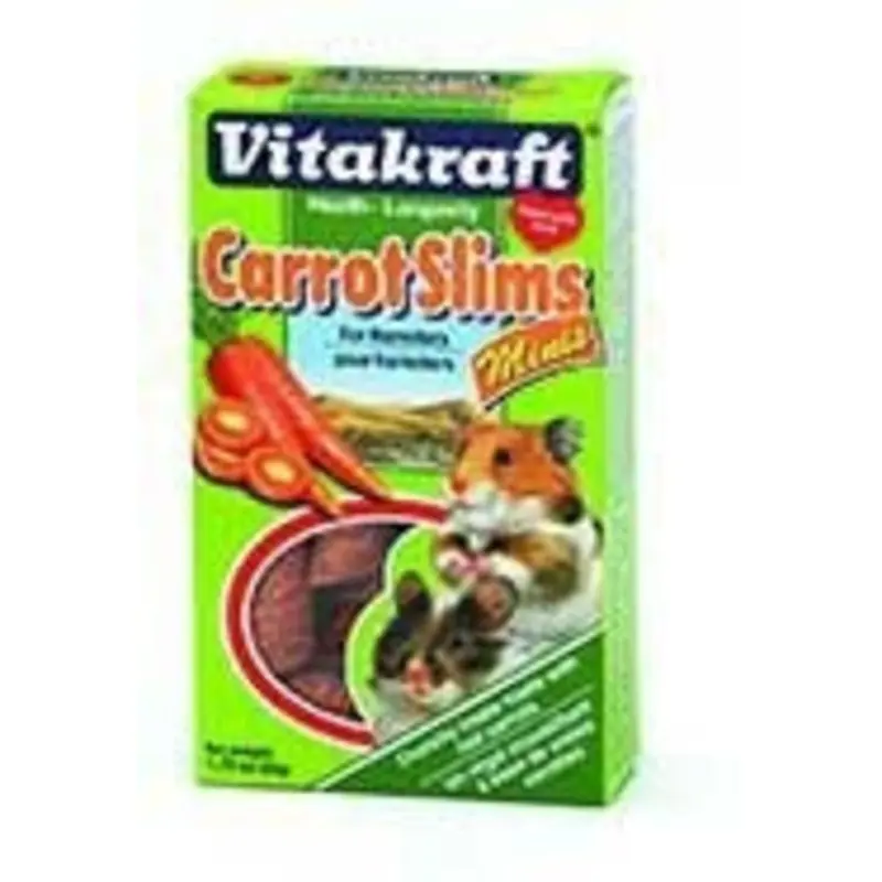 Carrot Slim Treats For Hamsters 3.25 x 1 x 5.75