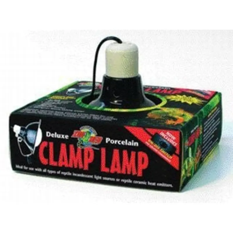 Deluxe Porcelain Clamp Lamp For Reptiles 5.5 Black