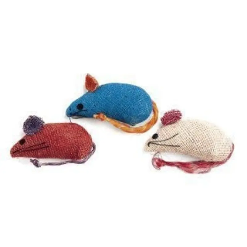 Burlap Mouse With Catnip