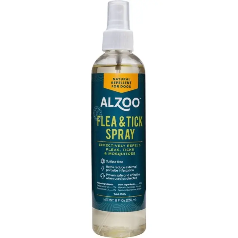 Alzoo Plant Based Flea And Tick Spray 8 Oz