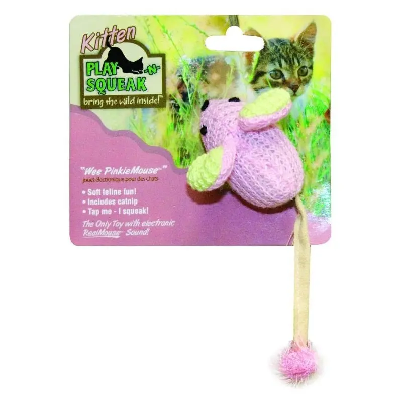 Play N Squeak Wee Pinkie Mouse Cat Toy