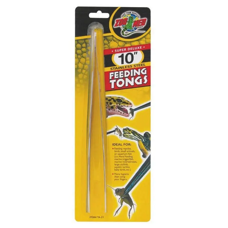 Stainless Steel Feedig Tongs 10 Chrome