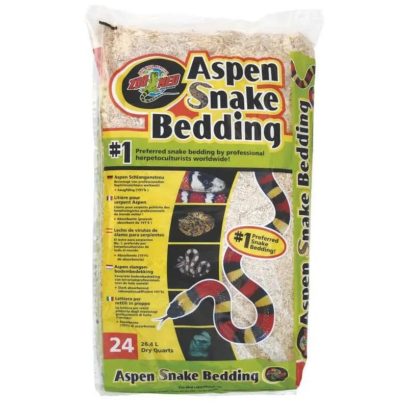Aspen Snake Bedding 24 Quarts Natural