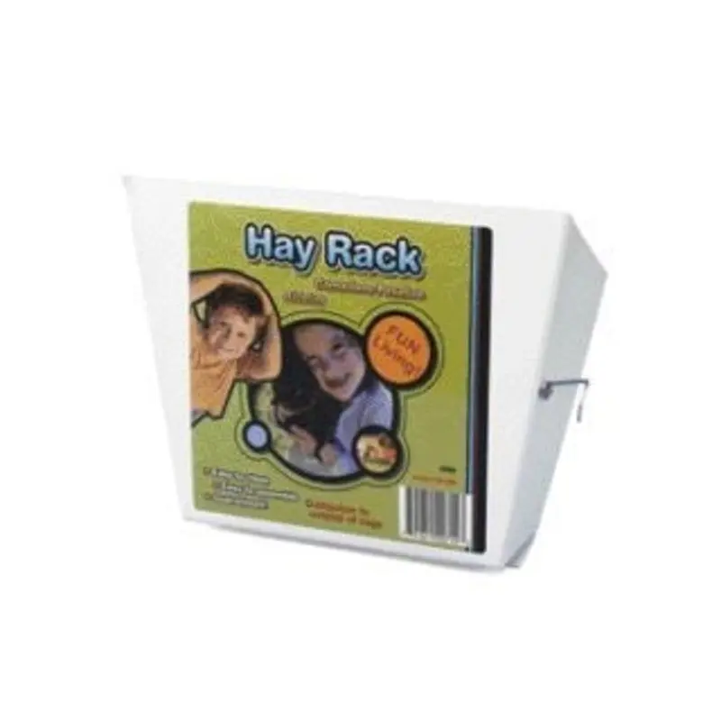 Hay Rack For Small Animal 10in x 10in x 17in White