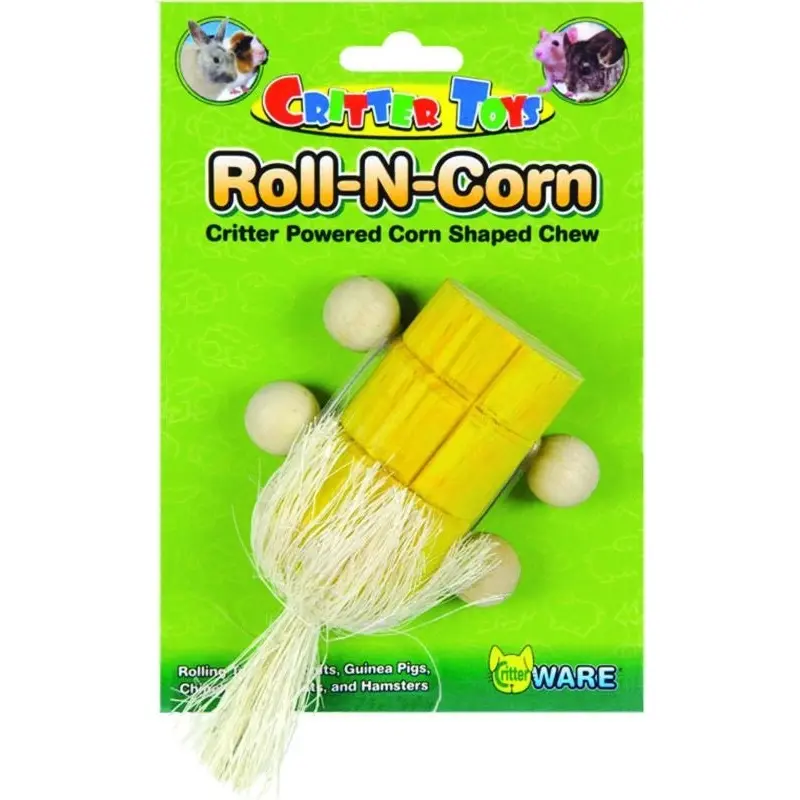 Ware Roll-N-Corn Small Animal Toy Yellow
