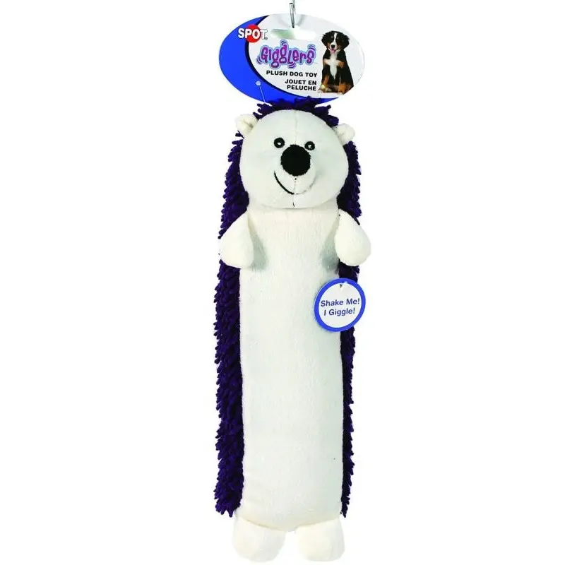 Spot Giggler Plush Hedgehog Dog Toy 12 Assorted
