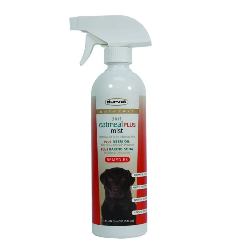 Durvet Naturals 3-1 Oatmeal Plus Mist 17 oz. Clear