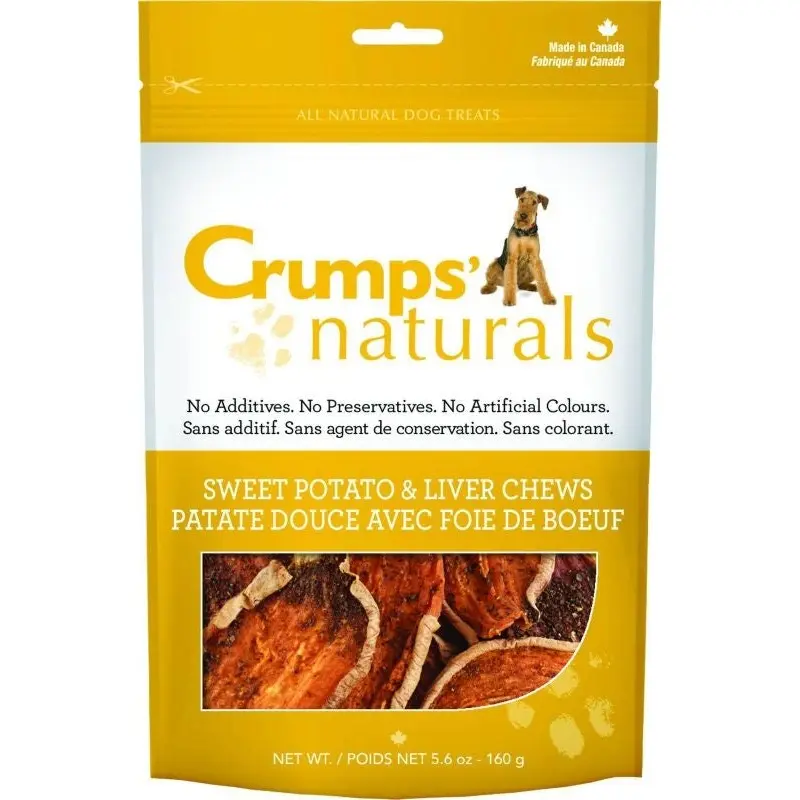 Crumps Naturals Sweet Potato And Liver Chews
