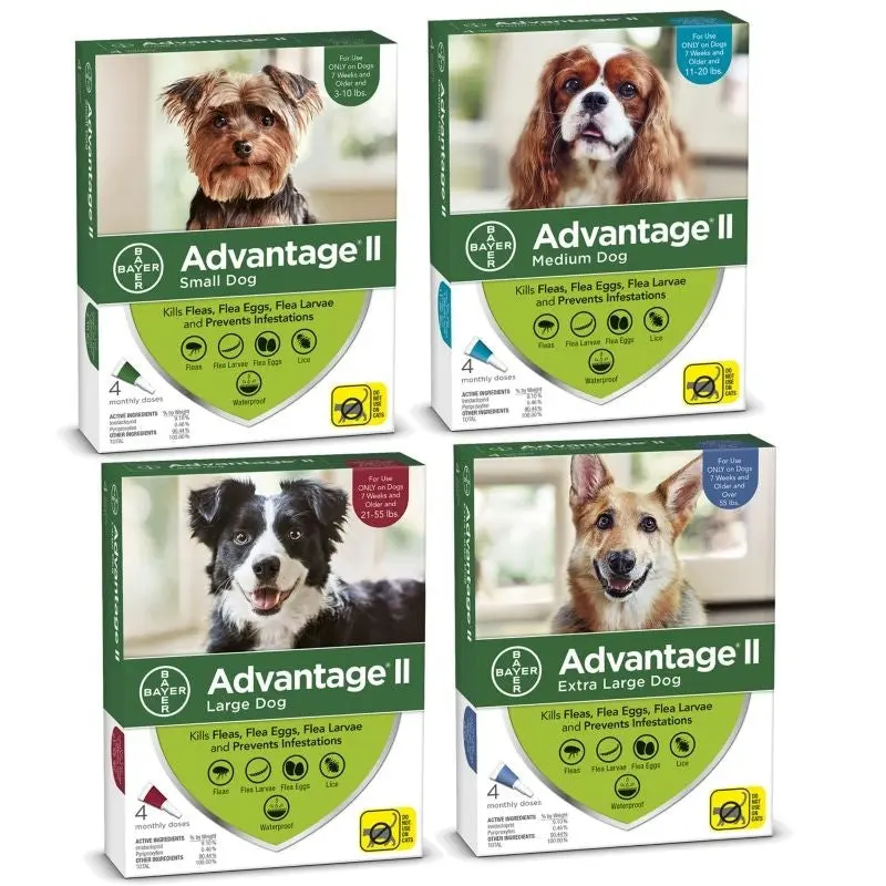 Advantage II for Dogs 4-Month Supply